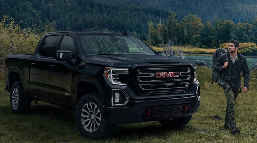 image of a black truck