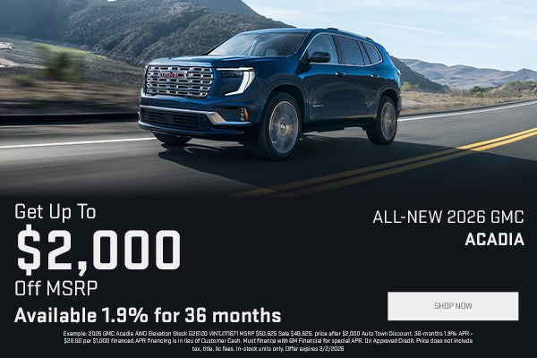 All-new 2026 GMC Acadia