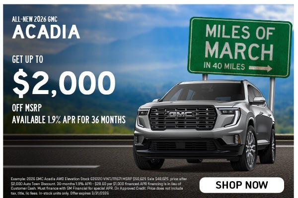 All-new 2026 GMC Acadia