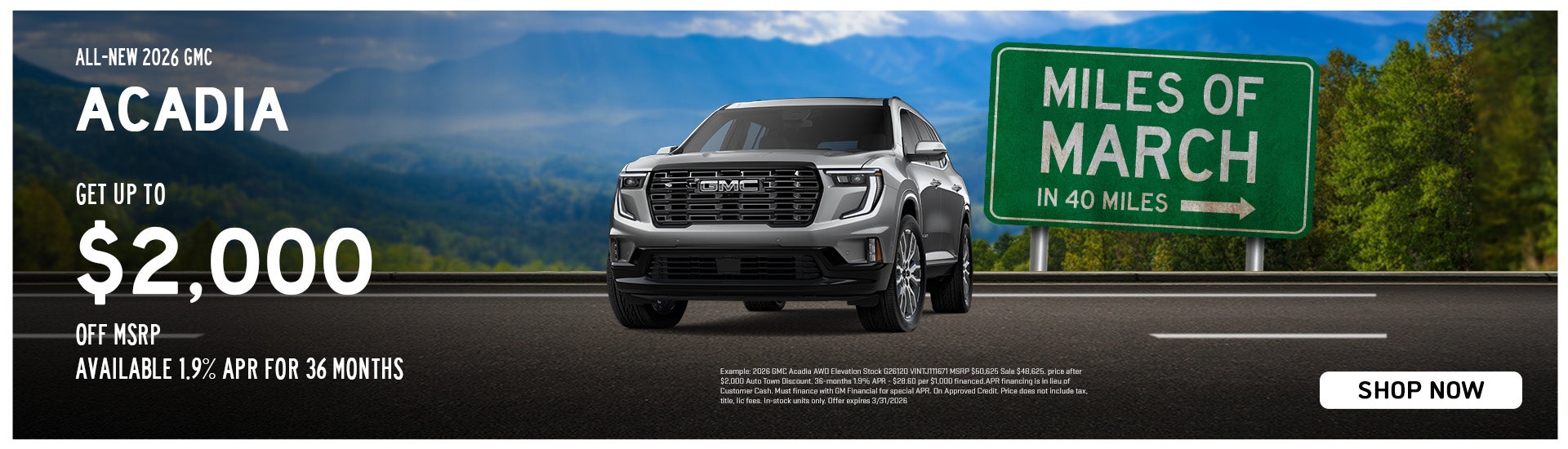 All-new 2026 GMC Acadia