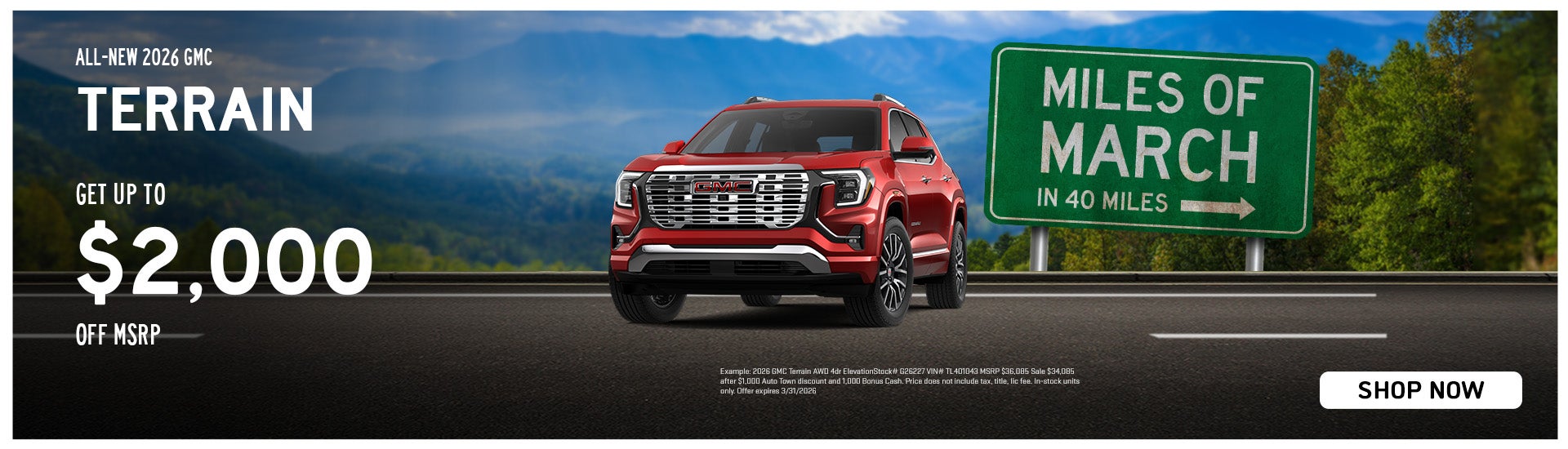 All New 2026 GMC Terrain