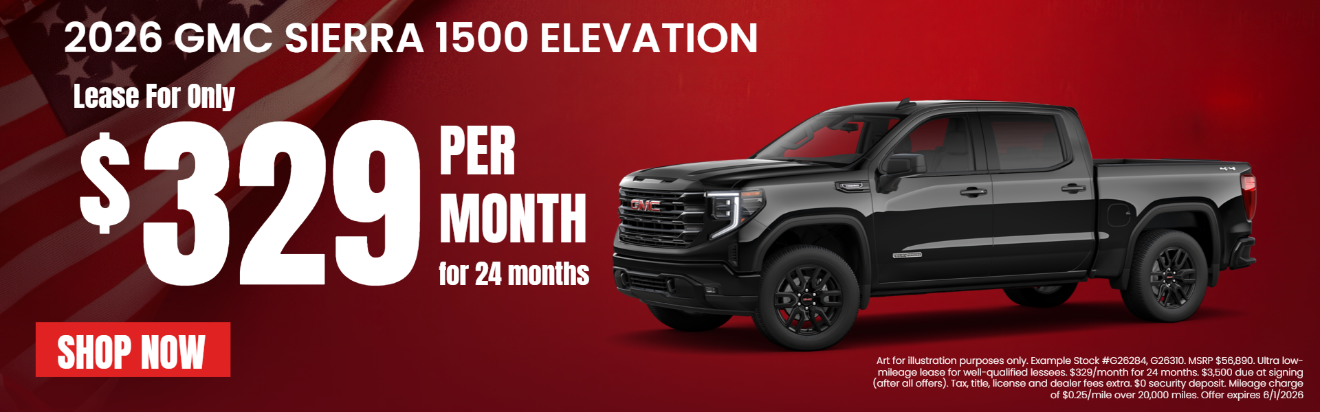 New 2026 GMC Sierra 1500 Lease
