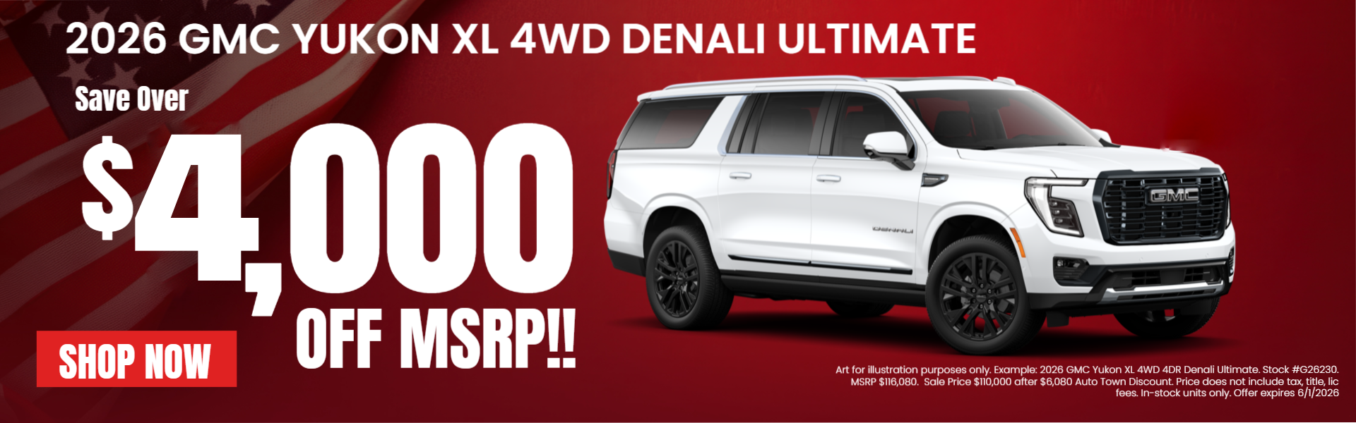 2026 GMC Yukon XL 4WD Denali Ultimate