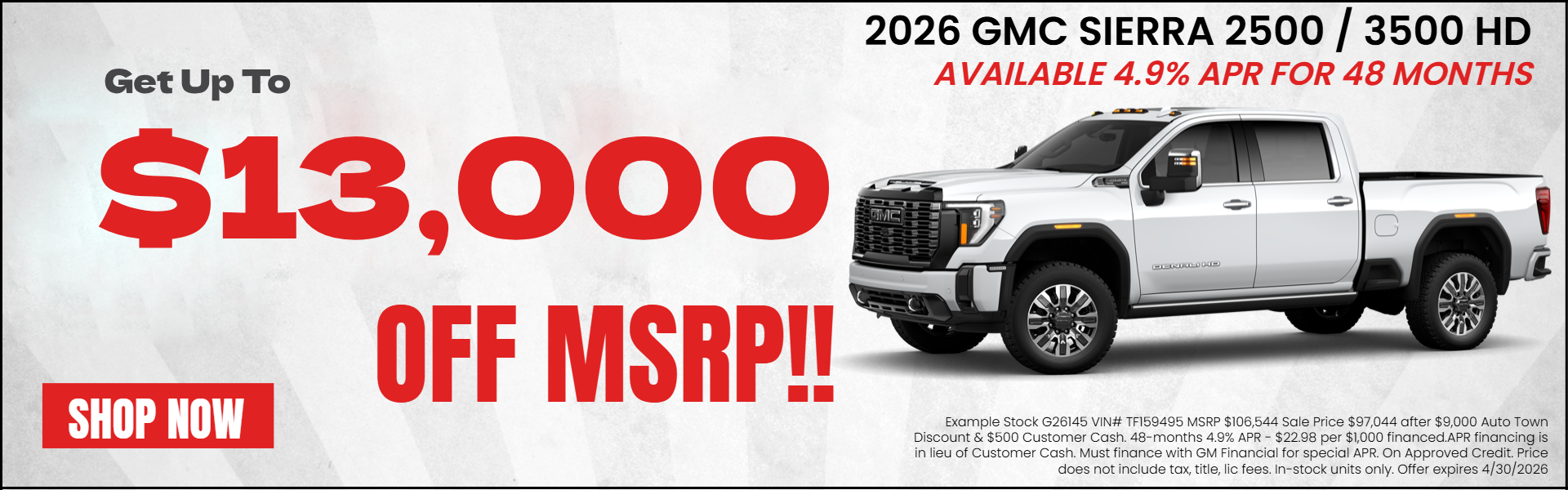 New 2026 GMC Sierra 2500 HD / 3500 HD