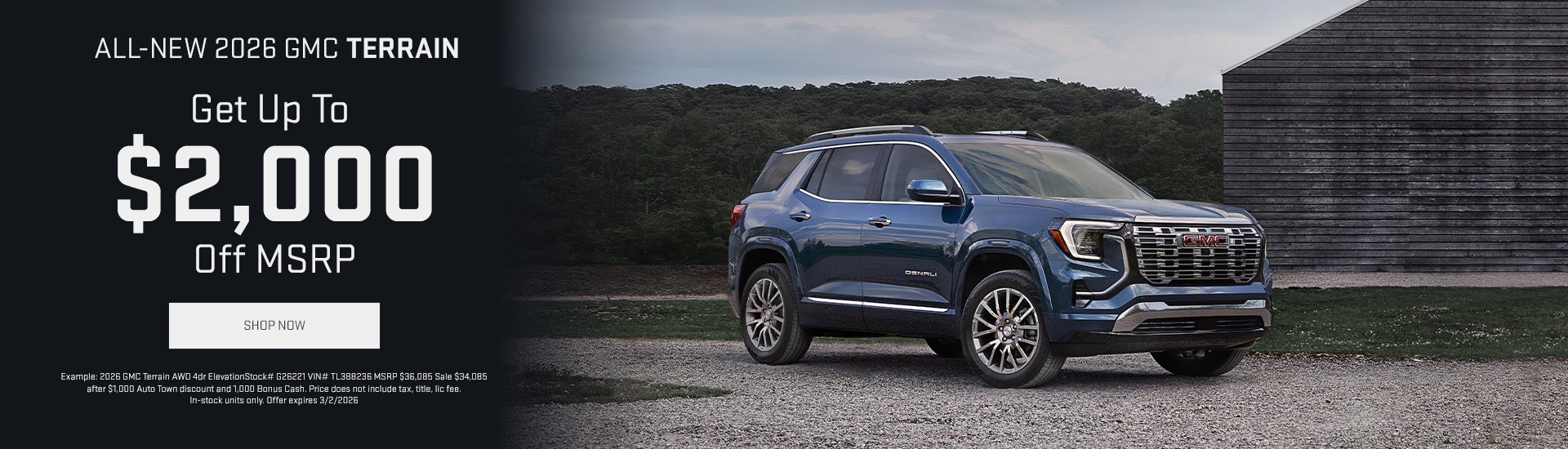 All New 2026 GMC Terrain 